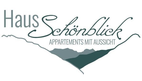 The logo of Haus Schönblick represents the unique view of the imposing mountains of the Lechtal Alps.