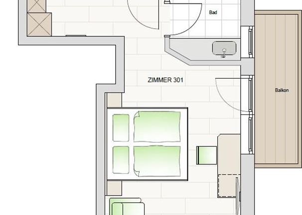 Double room, separate toilet and shower/bathtub, noise-proof